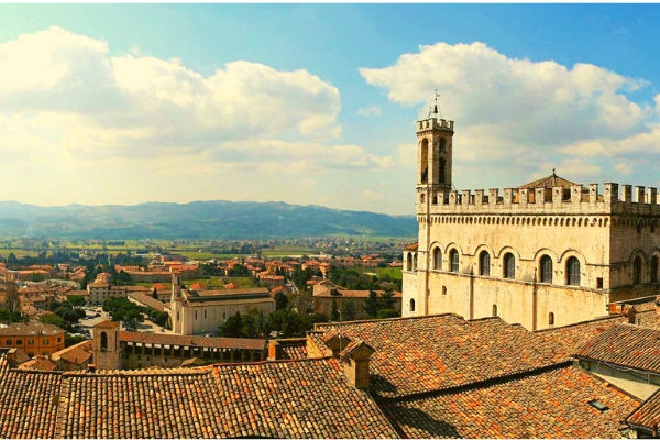 Panorama di Gubbio - agriturismo a Gubbio in Umbria